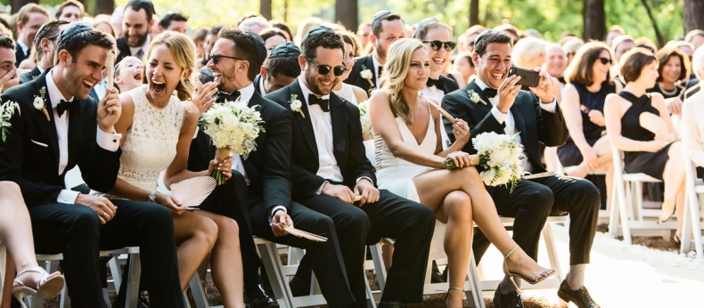 groom and guests